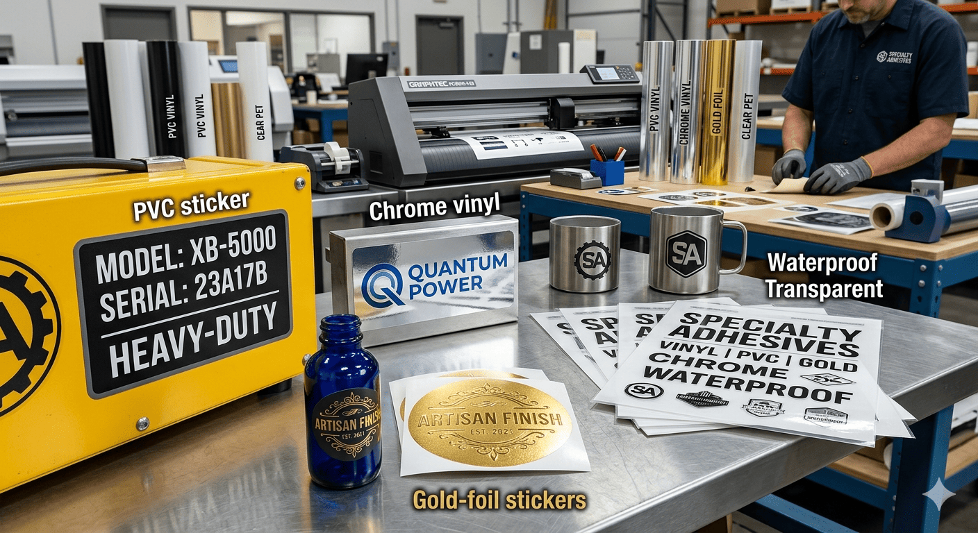 Specialty Adhesives and Labels at Omkar Prints